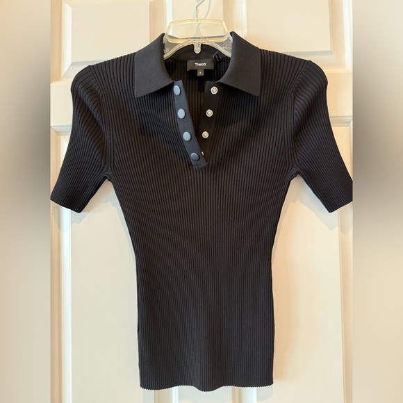 Theory Ribbed Polo - Picture 3 of 6
